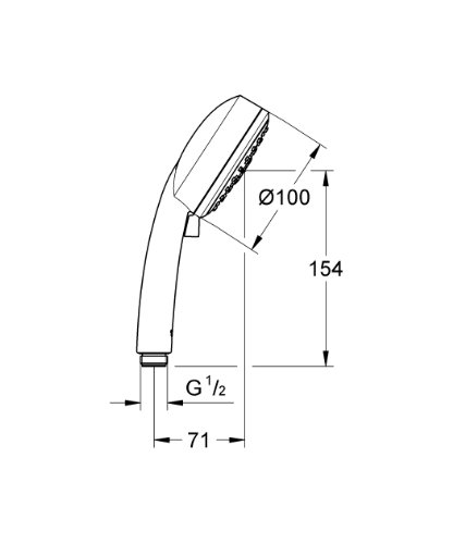 GROHE Vitalio Comfort 100 Hand Shower with Sprays