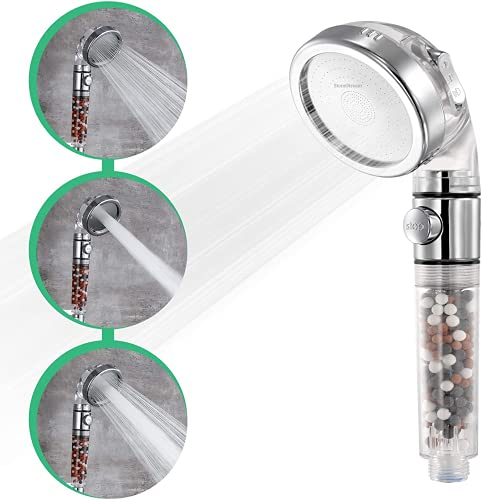 High Pressure Filter Shower Head with EcoStop