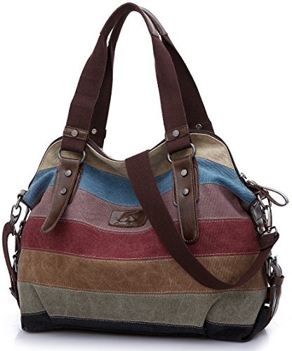 FreeMaster Women's Multi-Color Canvas Tote Bag