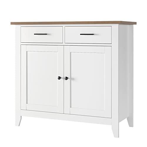 HOCSOK Kitchen Sideboard with 2 Drawers & Doors