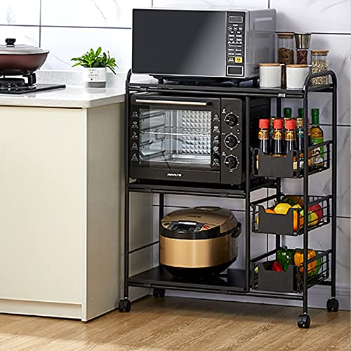 Hemeto 3-Tier Kitchen Baker's Rack with Baskets