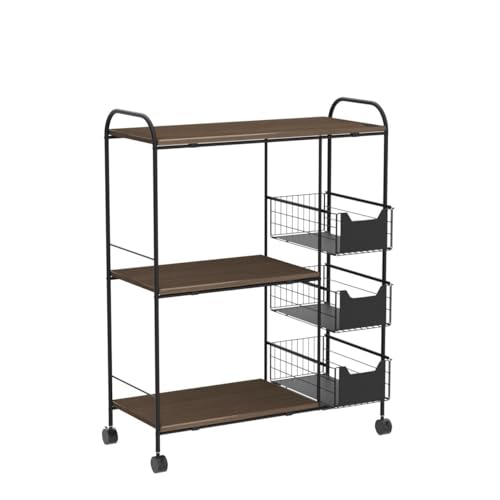 Hemeto 3-Tier Kitchen Baker's Rack with Baskets