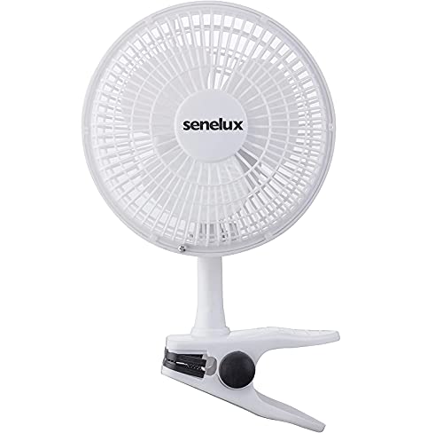 Senelux Portable 6" Clip-On Desk Fan