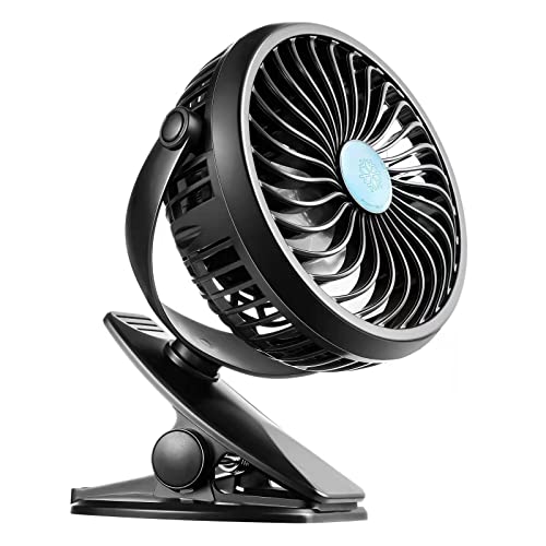 Clip-On USB Rechargeable Fan for Baby Strollers