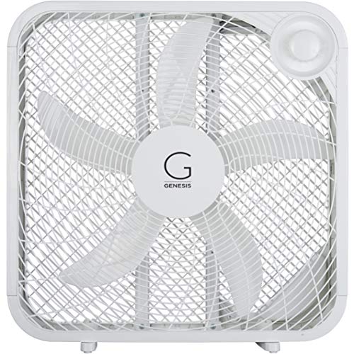 Genesis 20" White Box Fan with 3 Settings