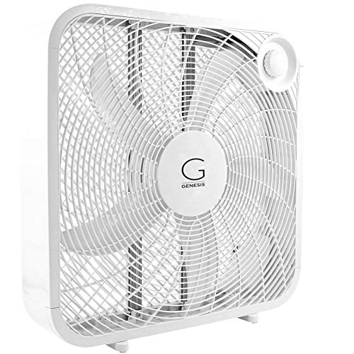 Genesis 20" White Box Fan with 3 Settings