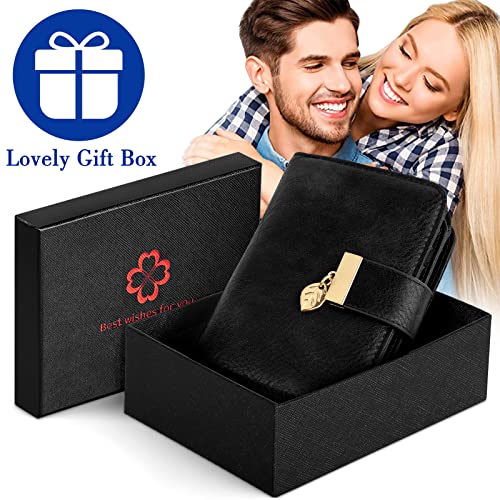 Faneam RFID Blocking Leather Bifold Wallet for Women