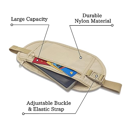 FuninCrea RFID Blocking Money Belt for Travel