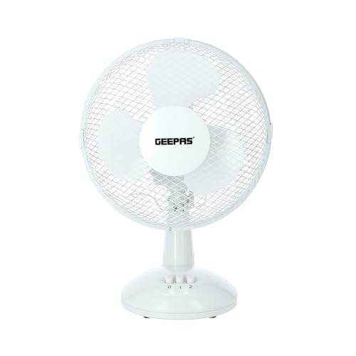 GEEPAS 9-Inch Portable Desk Fan with 2 Speeds