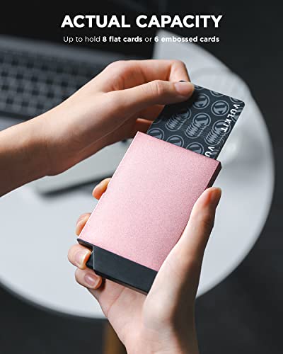 Rose Gold RFID Blocking Card Holder for Women