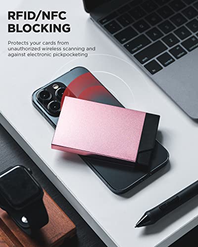 Rose Gold RFID Blocking Card Holder for Women