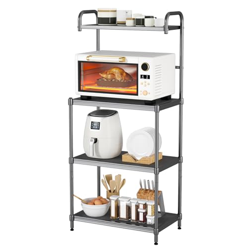 TANGZON 4-Tier Metal Microwave Kitchen Storage Rack