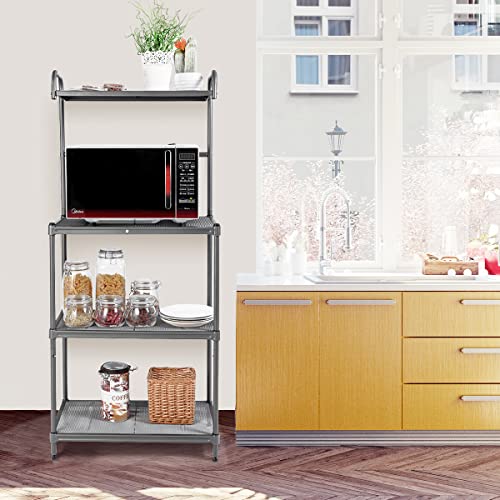 TANGZON 4-Tier Metal Microwave Kitchen Storage Rack