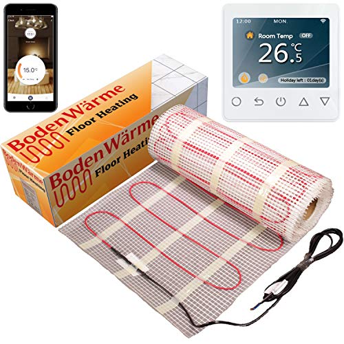 Birsppy Electric Underfloor Heating Mat with Thermostat
