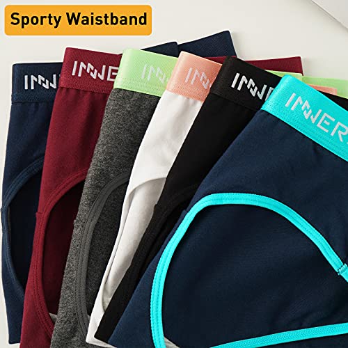 Innersy Women's Cotton Sports Knickers Multipack, 6 Pack