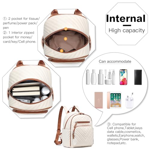 Miss Lulu Mini Backpack: Lightweight PU Leather Bag