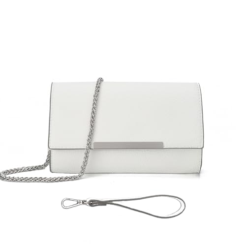 AFKOMST Women's Summer Straw Clutch with Chain Strap