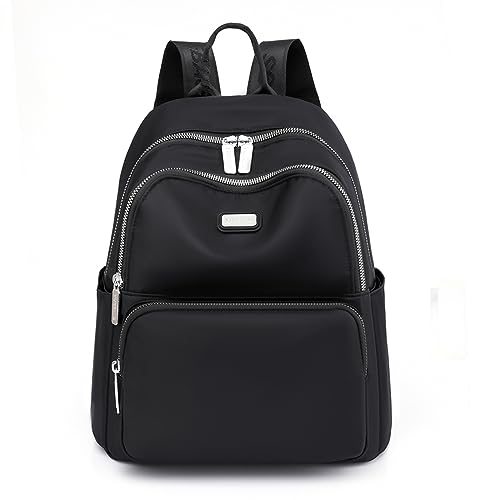 JIANLINST Women's Waterproof Multi-Pocket Backpack - Black