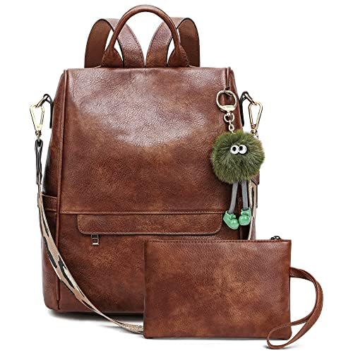 Leather Designer Backpack Purse for Women