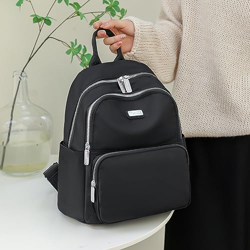 JIANLINST Women's Waterproof Multi-Pocket Backpack - Black