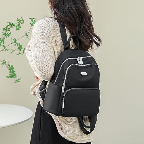 JIANLINST Women's Waterproof Multi-Pocket Backpack - Black