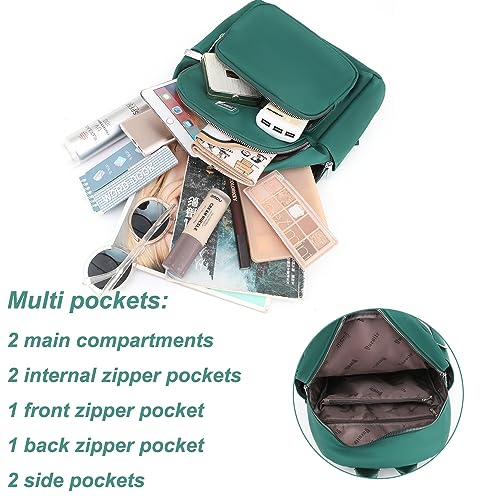 JIANLINST Women's Waterproof Multi-Pocket Backpack - Black