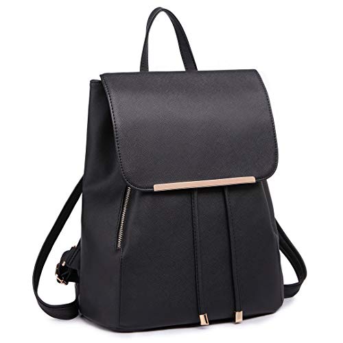 Miss Lulu Women's Waterproof PU Leather City Backpack