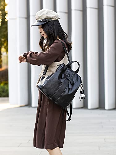 Chic Anti-Theft PU Leather Women's Backpack Bag