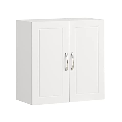 SoBuy White Wall Cabinet for Kitchen & Bathroom