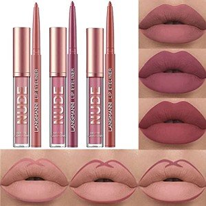 6-Piece Velvety Nude Lipstick and Liner Set