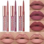 6-Piece Velvety Nude Lipstick and Liner Set