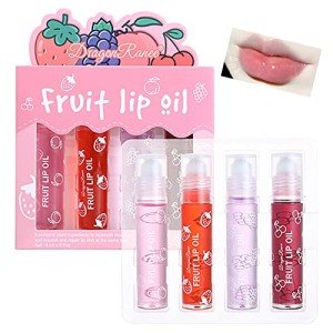 Girls Fruity Lip Gloss Set with Carrying Case