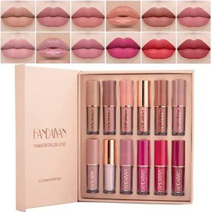 12 Color Velvet Matte Liquid Lipstick Set