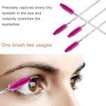 ZHIYE 50 pcs Eyelash and Eyebrow Brush Set