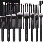 27-Piece DUcare Makeup Brush Set - Black