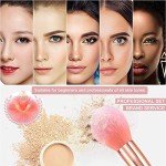 Pink Marble Makeup Brushes Set with Sponge
