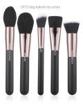 17-Piece Makeup Brush Set with Rotating Holder