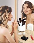 17-Piece Makeup Brush Set with Rotating Holder