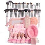 54-Piece Makeup Brush Set for Effortless Beauty