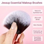 Jessup 15-Piece Rose Gold/Black Makeup Brush Set
