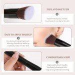 Soft Synthetic Fiber Makeup Brushes Set - 2 Pack