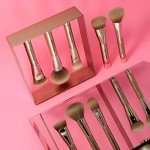 Magnetic Makeup Brushes Set with Drying Rack