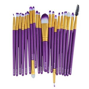 20-Piece Professional Makeup Brush Set (Purple)
