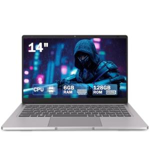 14" HD Laptop with Dual-Core, 6GB RAM, 128GB SSD