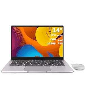 14" HD Laptop with Dual-Core, 6GB RAM, 128GB SSD