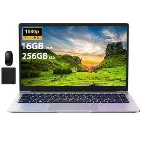 WITECOR 14" Portable Laptop, 16GB RAM, 256GB SSD