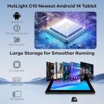 HotLight 10" Android Tablet with Dual Cameras
