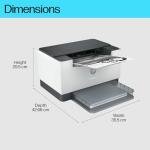 HP LaserJet M207dw Wireless Black and White Printer