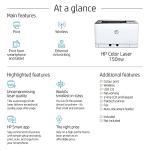 HP Colour Laser 150nw Wireless Printer - Compact and Fast