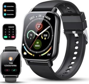 Smartwatch with Heart Rate Monitor and Call Function